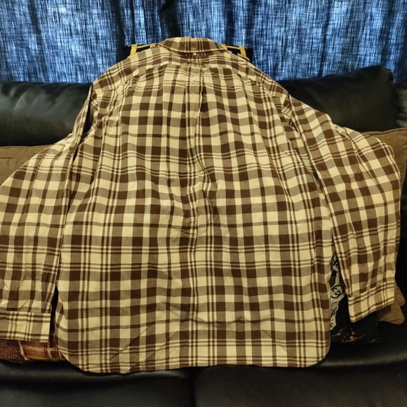 RALPH LAUREN POLO PLAID BUTTON DOWN SHIRT. [E.U.C.] - Picture 6 of 8